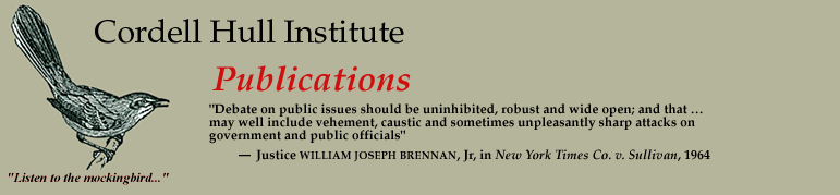 Cordell Hull Institute: Publications